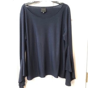 NEW Flared Sleeve Navy on Navy